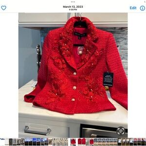 Tweed tailored blazer